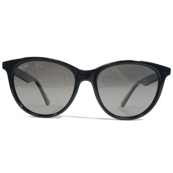 Maui Jim Sunglasses Cathedrals MJ782-02 Black Gloss Frames w Neutral Gray Lenses